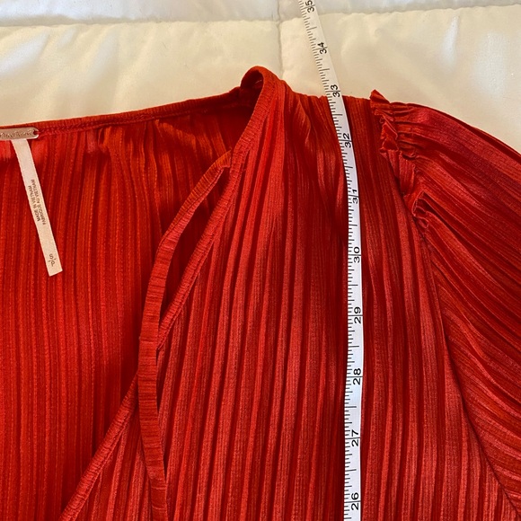 Free People Vibrant Red Long Sleeve Dress - Picture 9 of 10